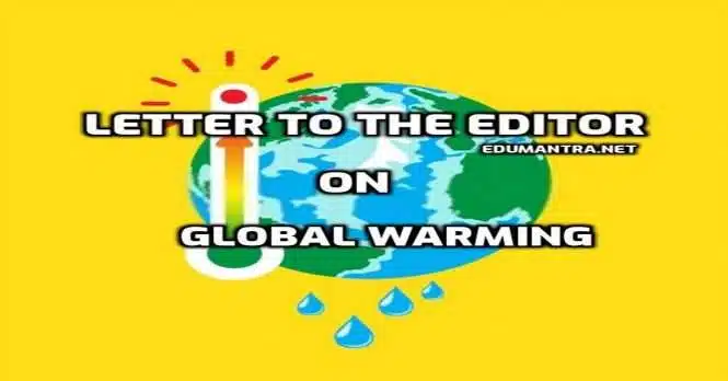 Letter to the Editor on Global Warming