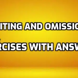 Omission Exercises for Class 7 edumantra.net