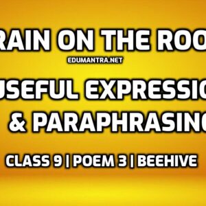Rain on the Roof- Useful Expression & Paraphrasing edumantra.net