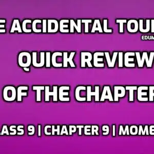 The Accidental Tourist- Quick Review of the Chapter edumantra.net