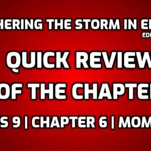 Weathering the Storm in Ersama - Quick Review of the Chapter edumantra.net