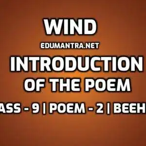 Wind- Introduction of the poem edumantra.net