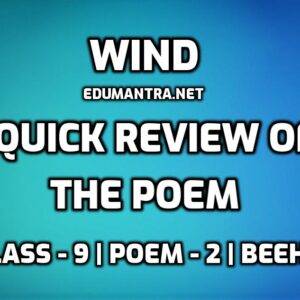 Wind Quick Review of the Poem edumantra.net