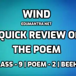 Wind Quick Review of the Poem edumantra.net