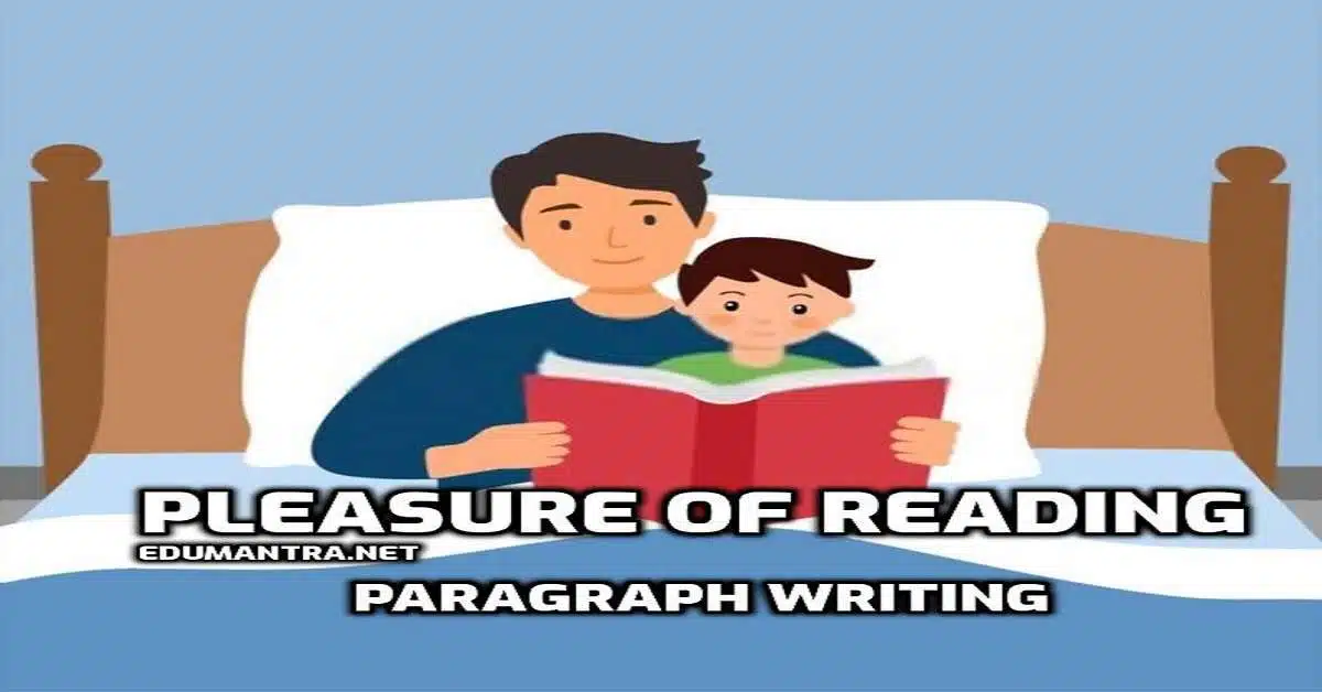 pleasure of reading paragraph writing
