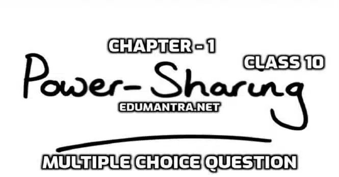 CHAPTER 1 Power Sharing