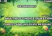 CHAPTER 2 Forest And Wildlife Resources 1