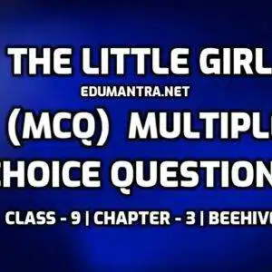 The Little Girl MCQ with Answers edumantra.net