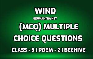 Wind Poem MCQ edumantra.net