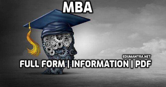 Full-Form Of MBA What is MBA Full Form