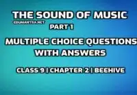 MCQs of The Sound of Music Part- 1 edumantra.net