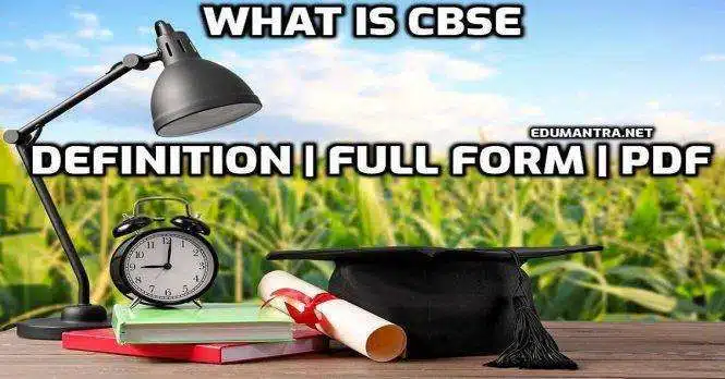 Full-Form of CBSE What is CBSE
