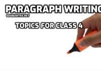 Paragraph Writing Topics for Class 4