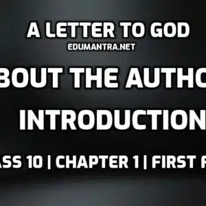 A Letter to God Author edumantra.net
