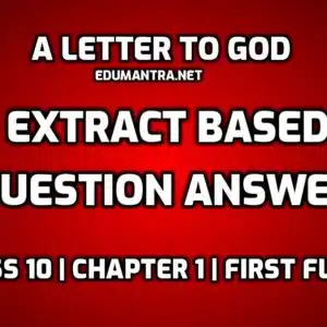 A Letter to God Extract Based Questions edumantra.net