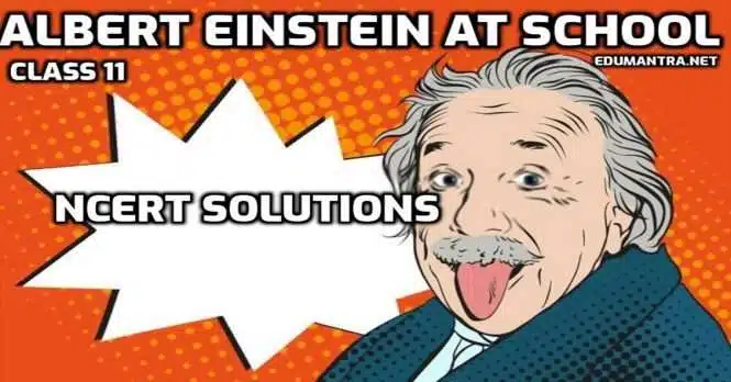 Albert Einstein Class 11 NCERT Solutions