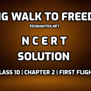 long walk to freedom ncert solutions