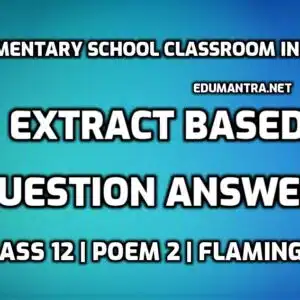 An Elementary School Classroom in A Slum Extract Based Questions edumantra.net