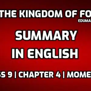 In the Kingdom of Fools Summary in English edumantra.net