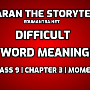 Iswaran the Storyteller Word Meaning with Hindi