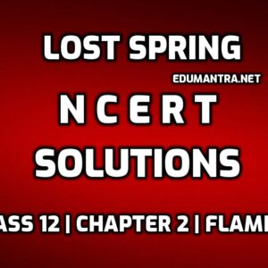 Lost Spring NCERT Solutions edumantra.net