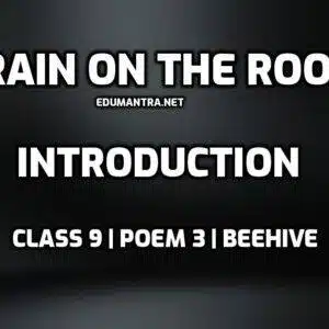 Rain on the Roof Introduction edumantra.net