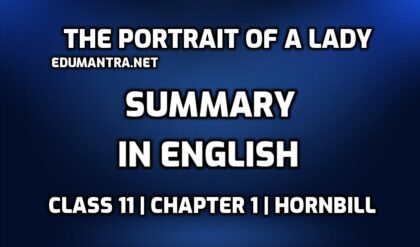 The Portrait of a Lady Summary in English edumantra.net