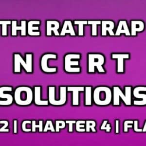 The Rattrap NCERT Solutions edumantra.net