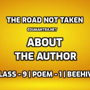 The Road Not Taken Author edumantra.net