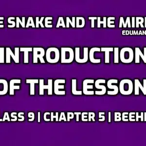 The Snake and The Mirror Introduction edumantra.net