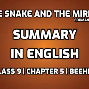 The Snake and The Mirror Summary in English edumantra.net