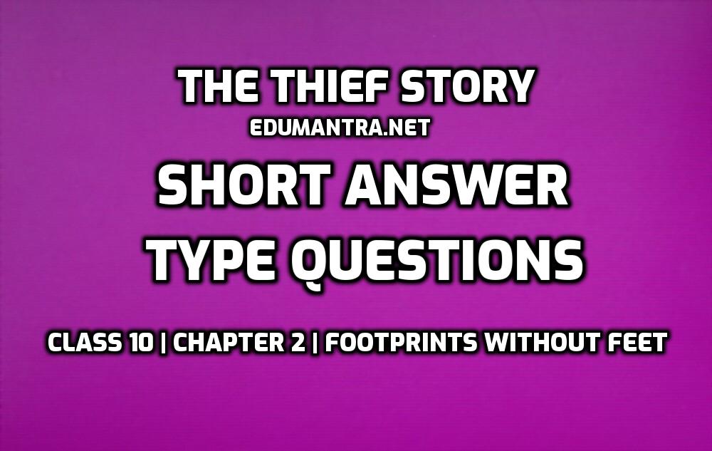 The Thief Story Short Question Answer edumantra.net