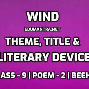 Wind Class 9 Literary Devices edumantra.net