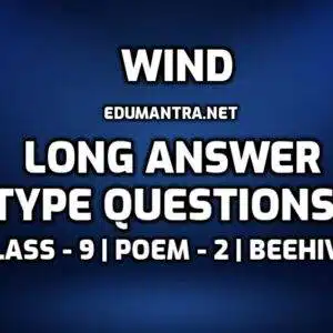 Wind Poem Long Questions and Answers edumantra.net