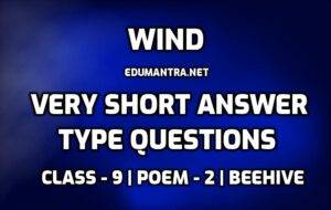 Wind Very Short Question Answer edumantra.net