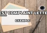 24 Best Complaint Letter Example Class 10 Board Material