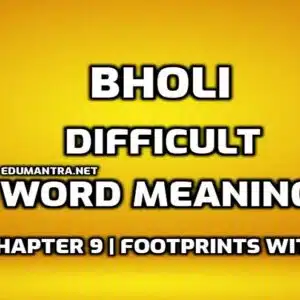 Bholi Word Meaning with Hindi edumantra.net