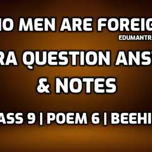 No Men Are Foreign Extra Questions edumantra.net