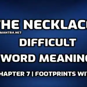 The Necklace Word Meaning with Hindi edumantra.net