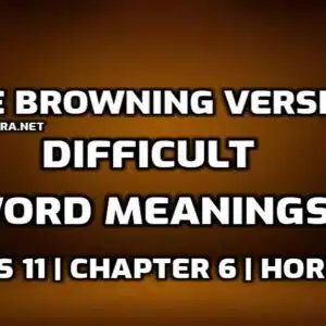 Hard Words The Browning Version edumantra.net