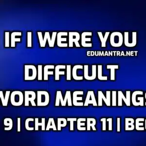 If I Were You Word Meaning with Hindi edumantra.net
