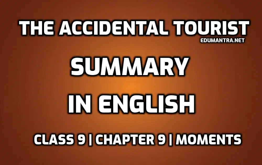 The Accidental Tourist Summary in English edumantra.net