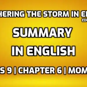 Weathering The Storm In Ersama Summary in English edumantra.net