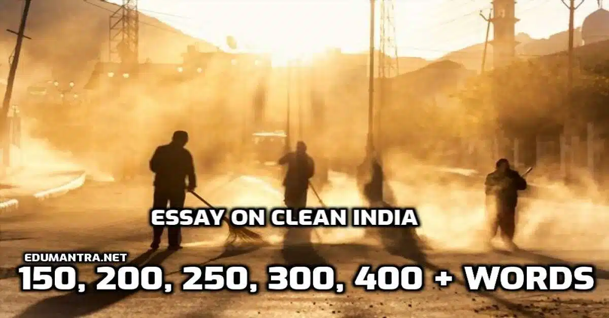 Essay on Clean India