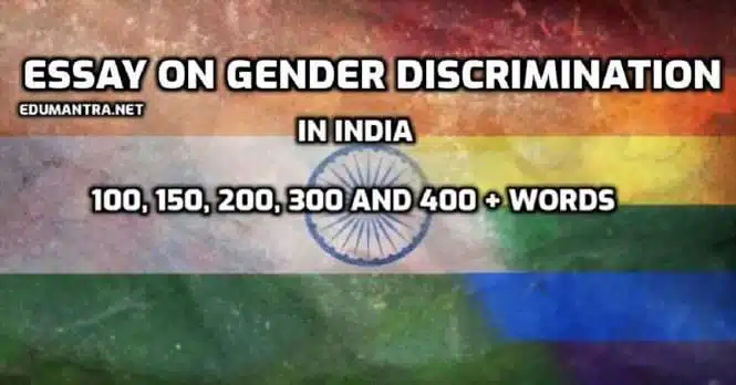 Essay on Gender Discrimination in India