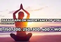 Paragraph on Importance of Yoga | 100, 150, 200, 250, 300, 400 + Words