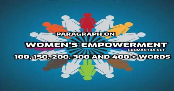 Paragraph on Women's Empowerment