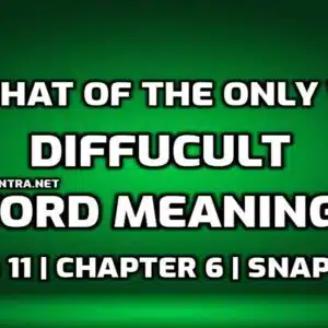 The Ghat of the Only World Difficult Words in English edumantra.net
