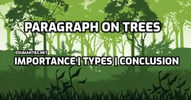 paragraph on trees