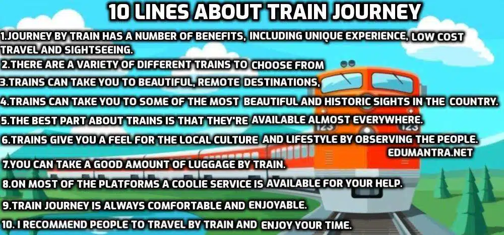 10 Lines About Train Journey